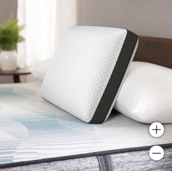 Premium White and Black Memory Foam Pillow( 1piece) - Picture 1 of 6